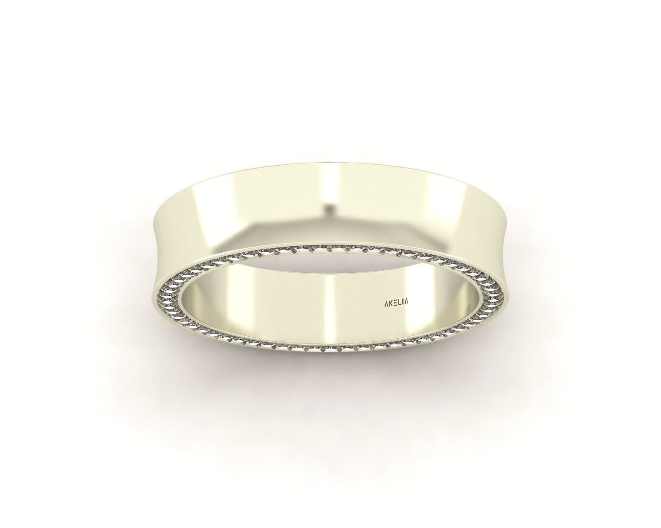 Concave Pavé Band