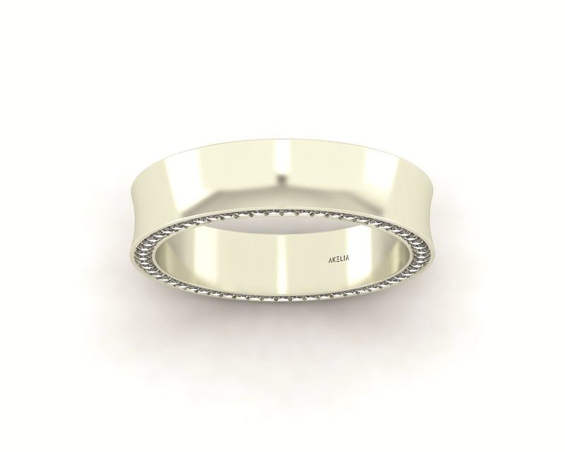 Concave Pavé Band