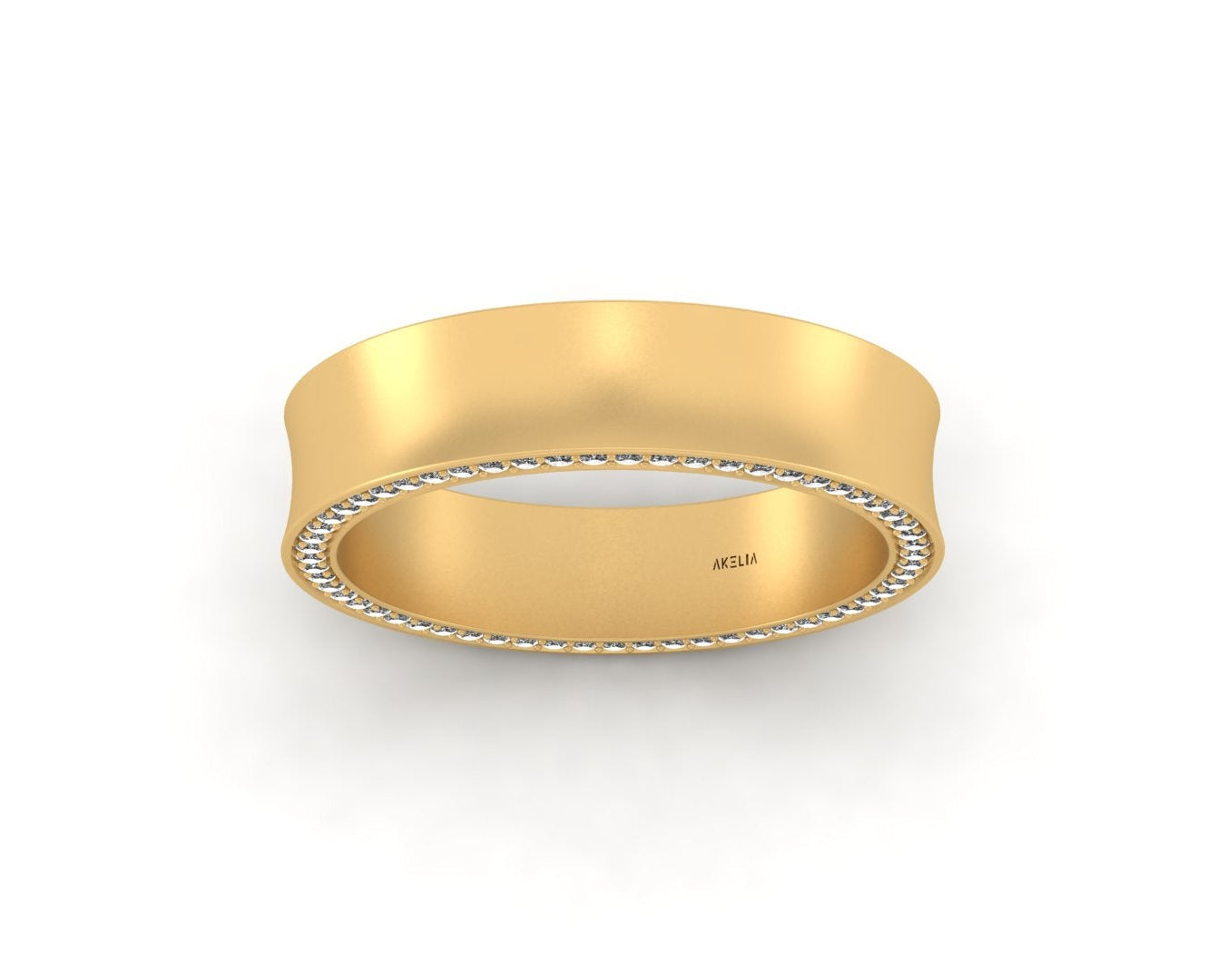 Concave Pavé Band