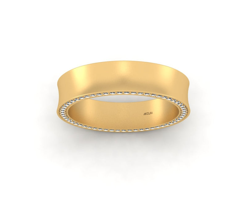 Concave Pavé Band