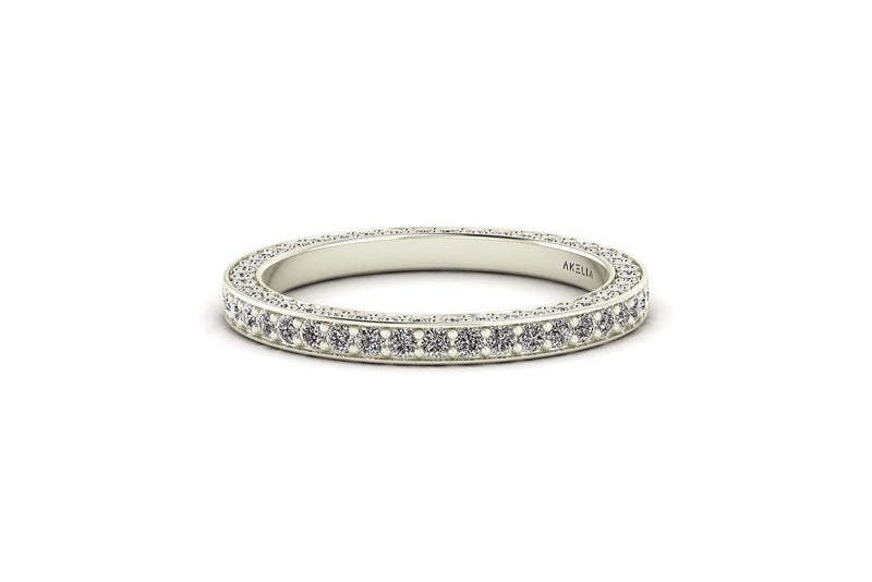 3 Sided Diamond Band