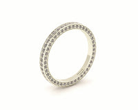 3 Sided Diamond Band