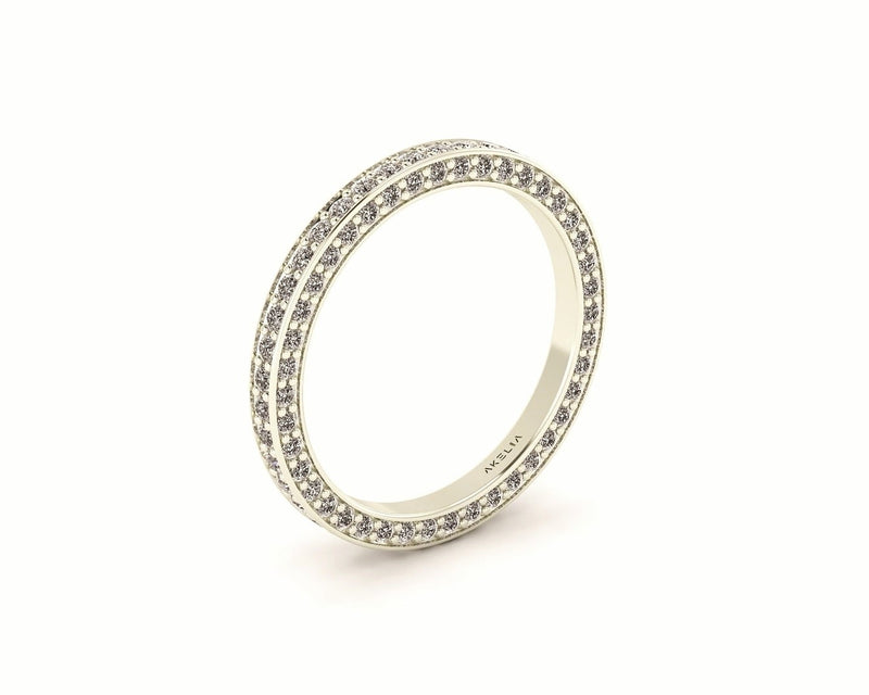 3 Sided Diamond Band