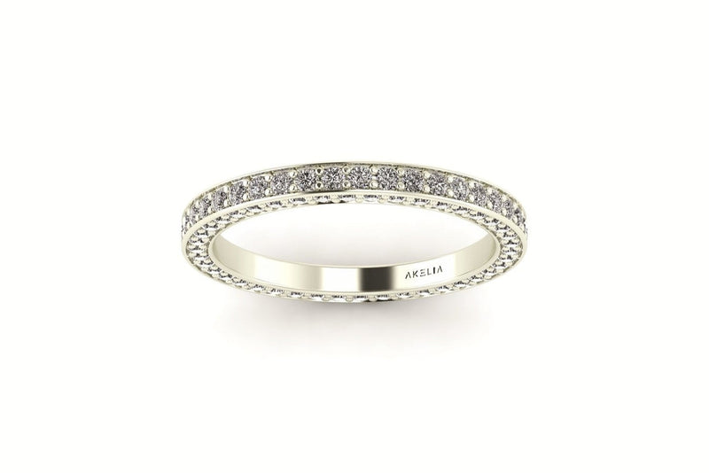 3 Sided Diamond Band