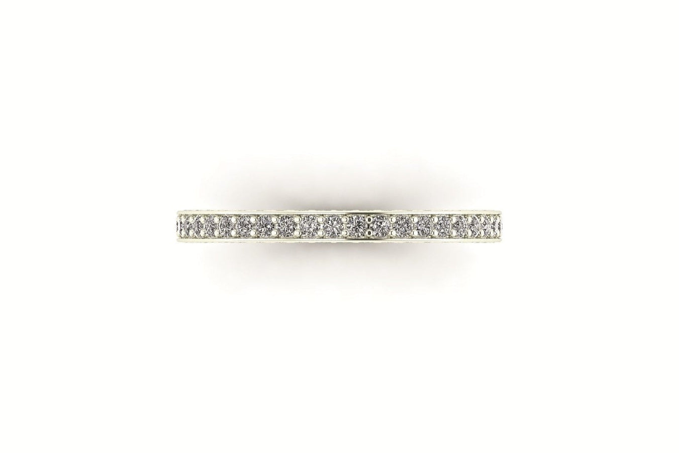 3 Sided Diamond Band
