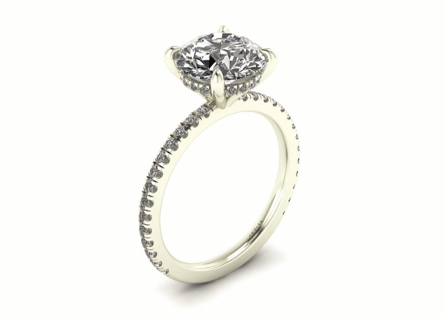 Classic Round Gallery With Diamond shank