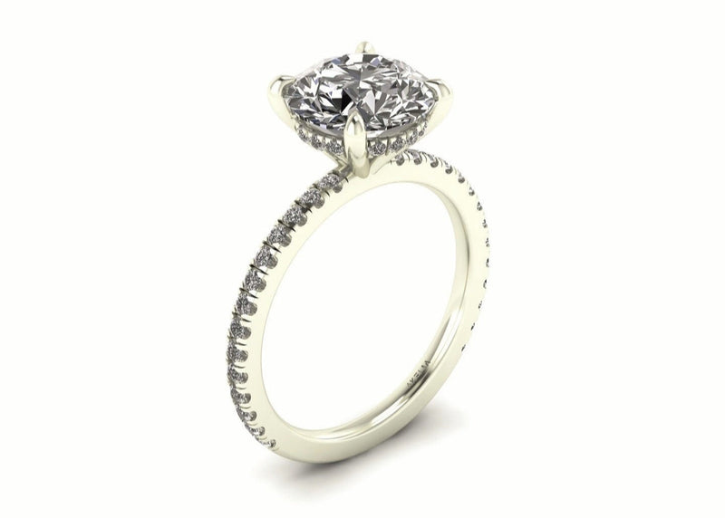 Classic Round Gallery With Diamond shank