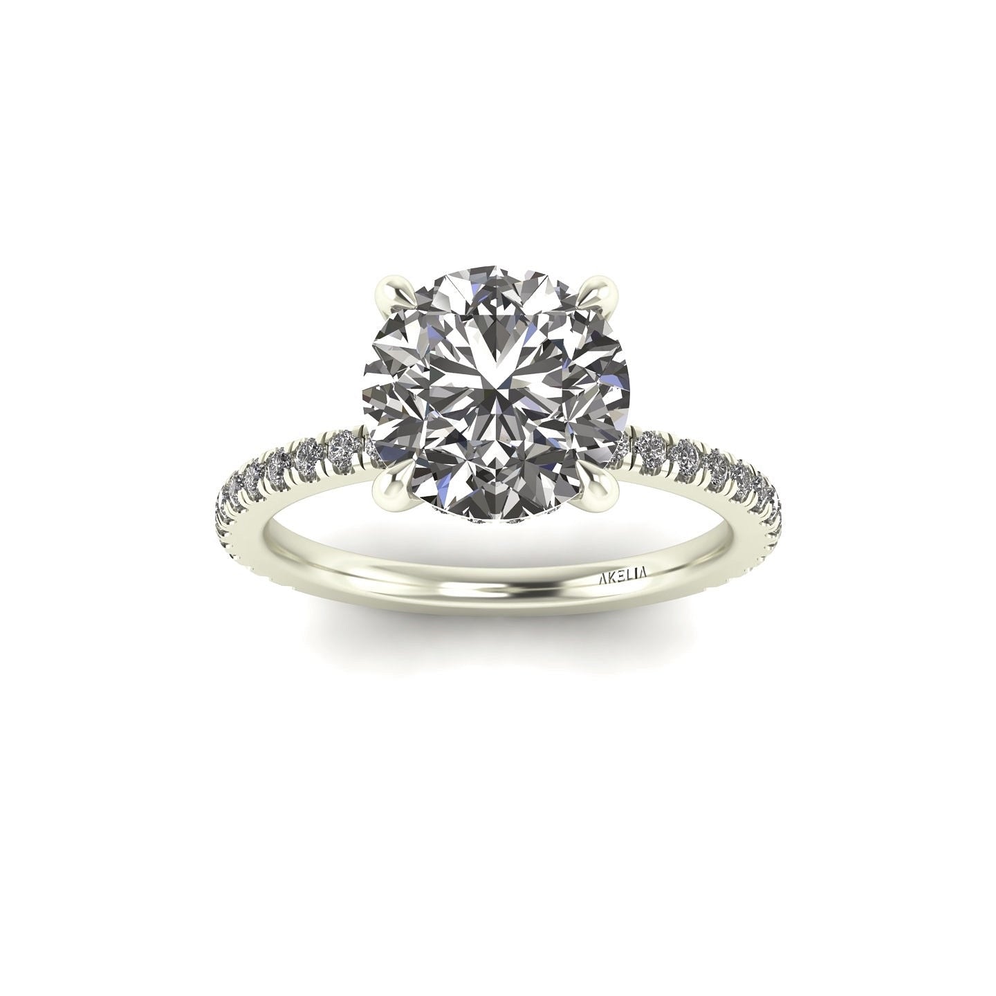 Classic Round Gallery With Diamond shank