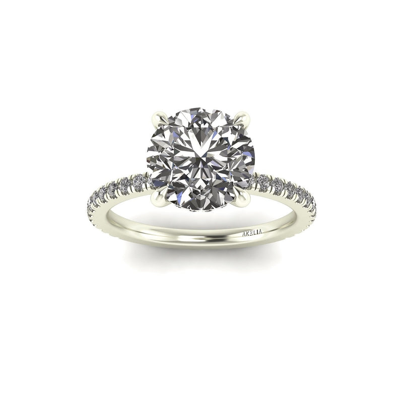 Classic Round Gallery With Diamond shank