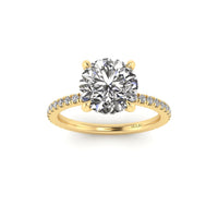 Classic Round Gallery With Diamond shank