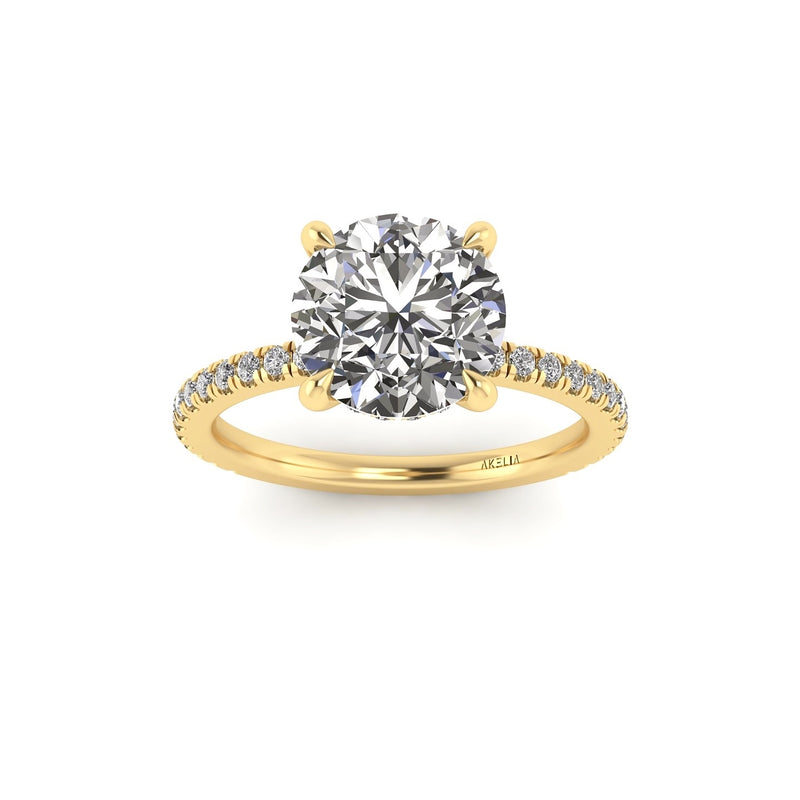 Classic Round Gallery With Diamond shank