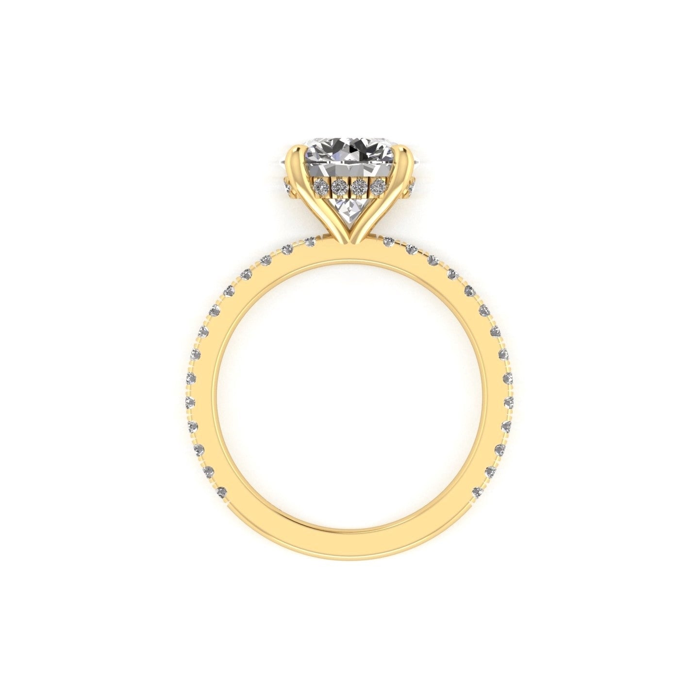 Classic Round Gallery With Diamond shank