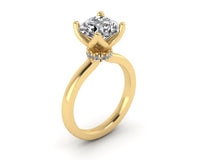Classic Tulip Solitaire Engagement Ring