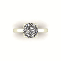 Classic Tulip Solitaire Engagement Ring