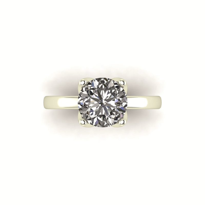 Classic Tulip Solitaire Engagement Ring