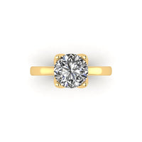 Classic Tulip Solitaire Engagement Ring