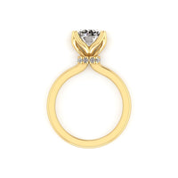 Classic Tulip Solitaire Engagement Ring