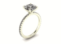 Classic Round Solitaire With Diamond Shank