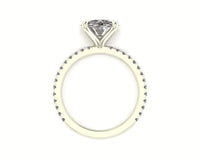 Classic Round Solitaire With Diamond Shank